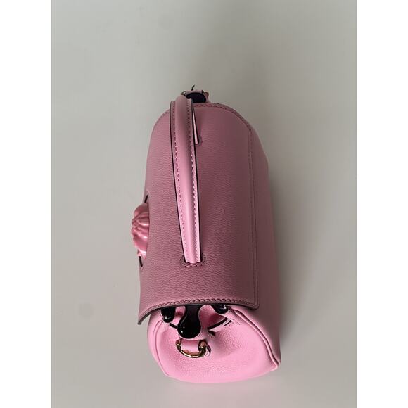 NWT $2125 Versace Top Handle Leather Pink Small Shoulder Bag DBFI040 Italy - Picture 11 of 16